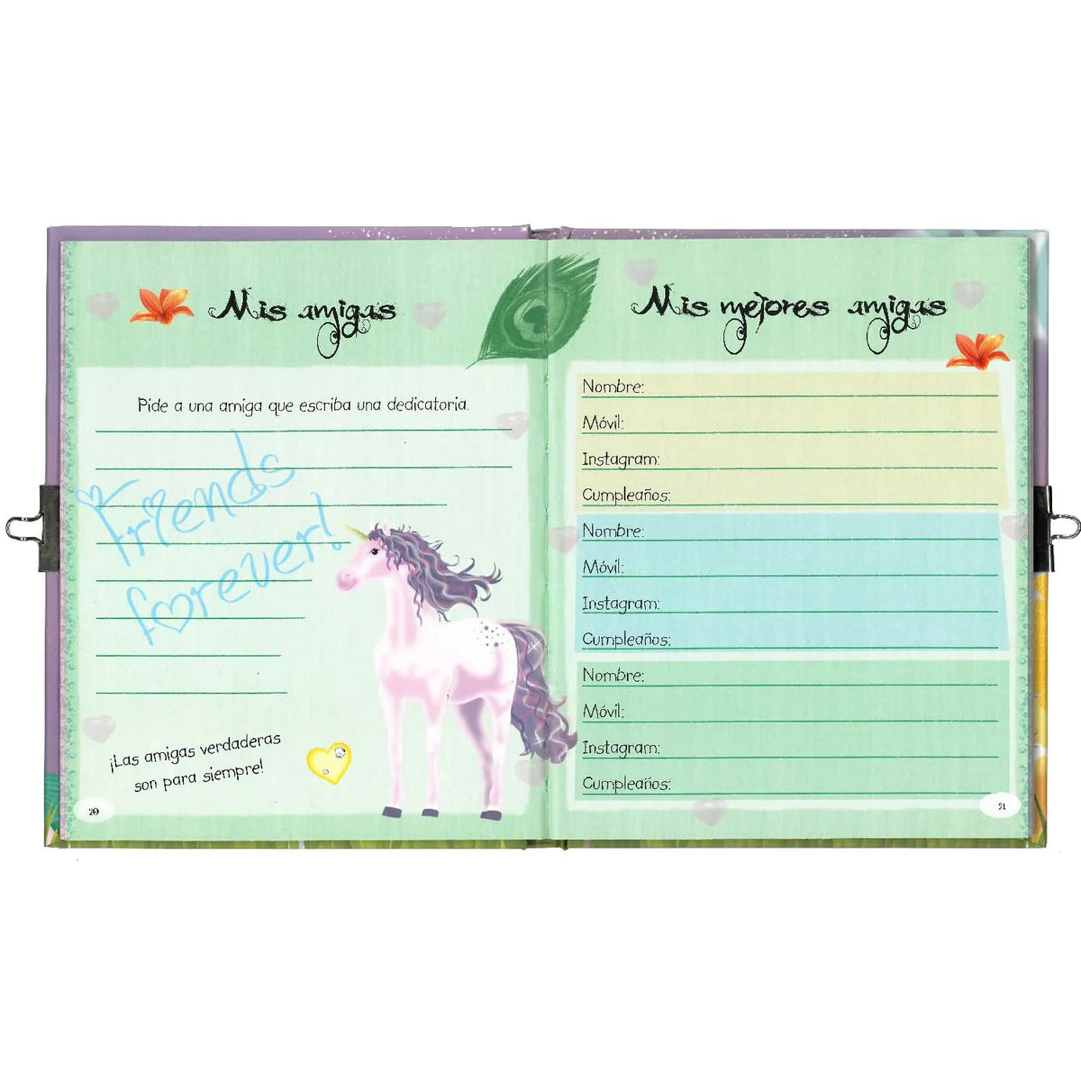Diario de Secretos Unicornio con Candado