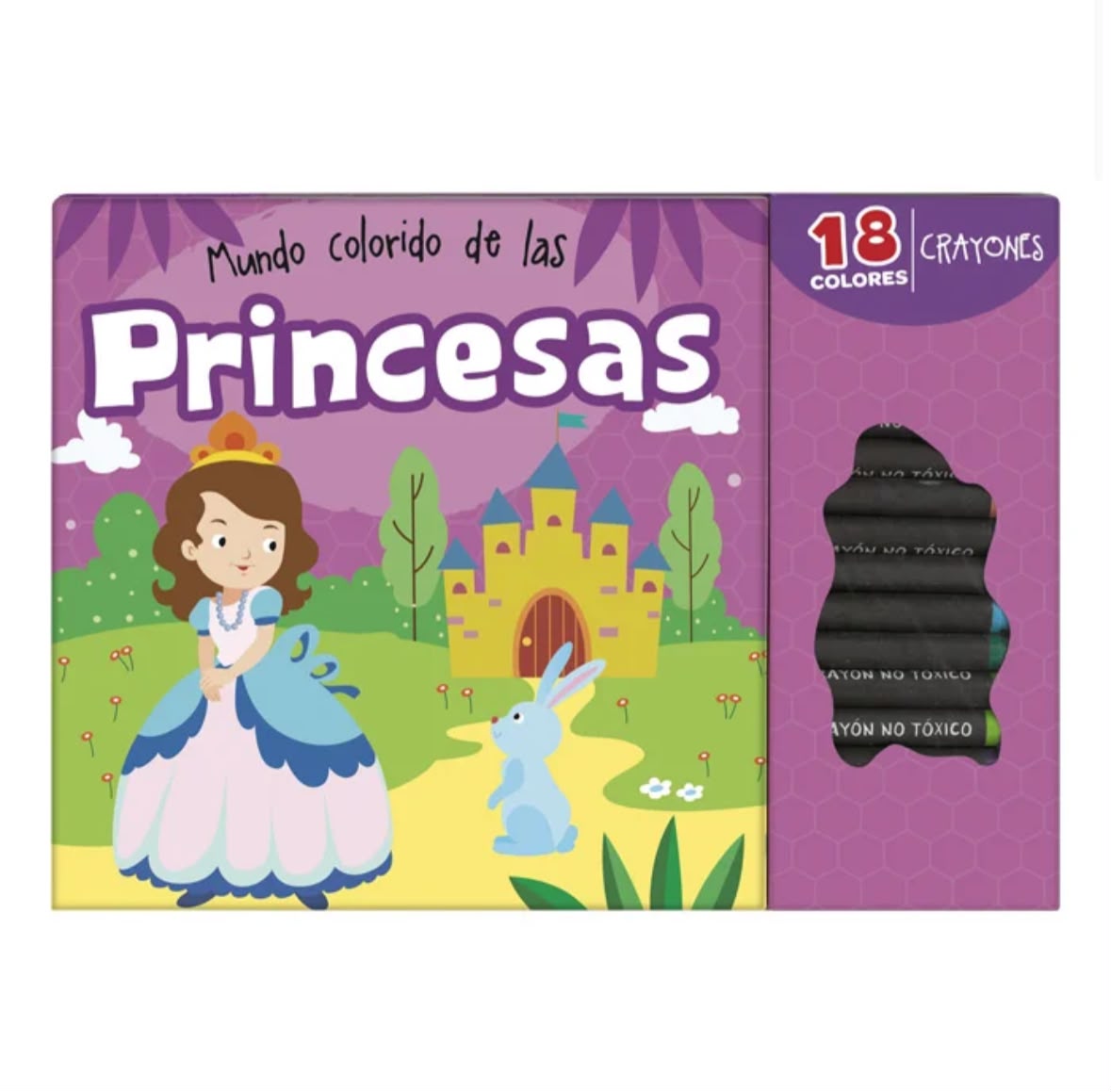 Las Princesas Libro para Colorear Incluye 18 Crayoned