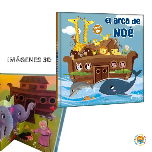 Libro Infantil El Arca de Noé Pop-Up con imágenes 3D