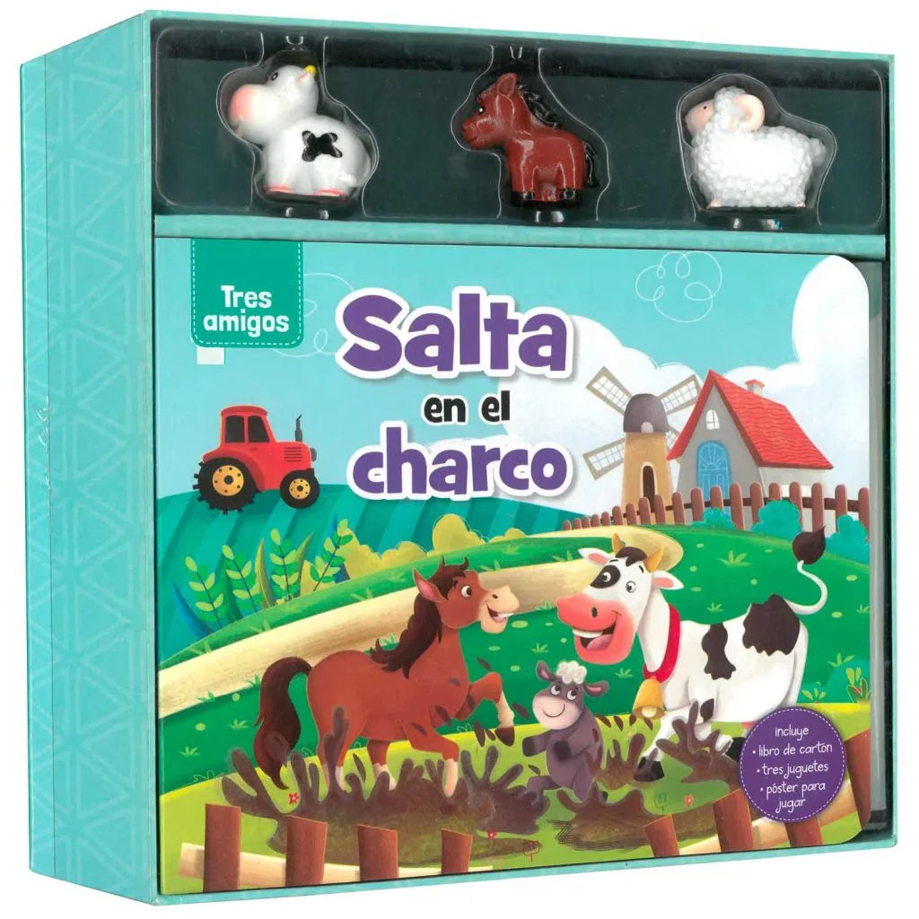 Salta en el Charco, Libro Infantil con Juguetes