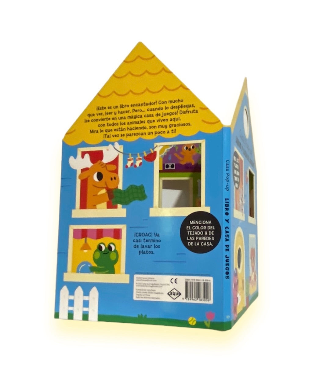 Libro y Casa de Juegos Pop Up, Plegable para Convertir en Casita