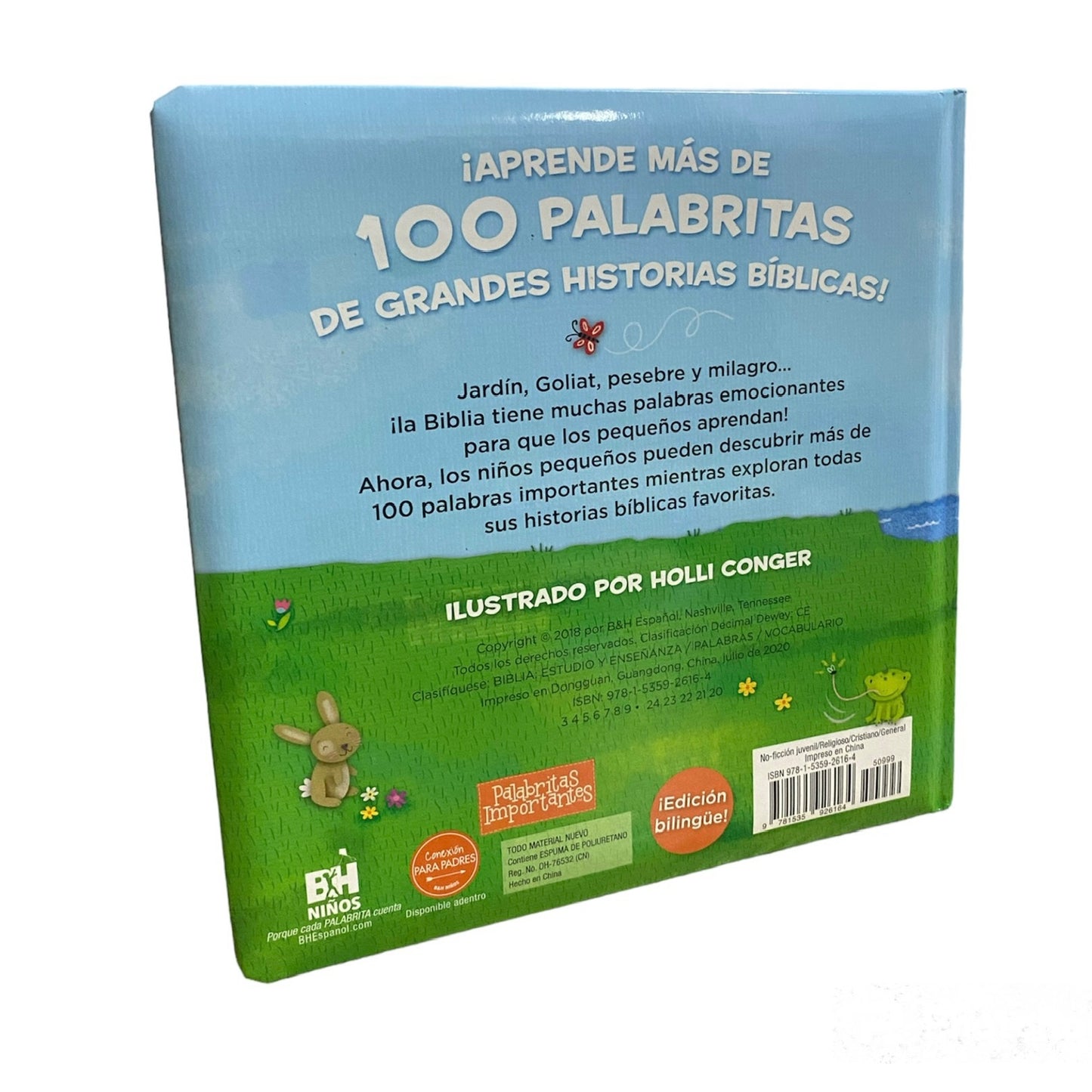 Libro Infantil más de 100 Palabritas Bíblicas Inglés y Español