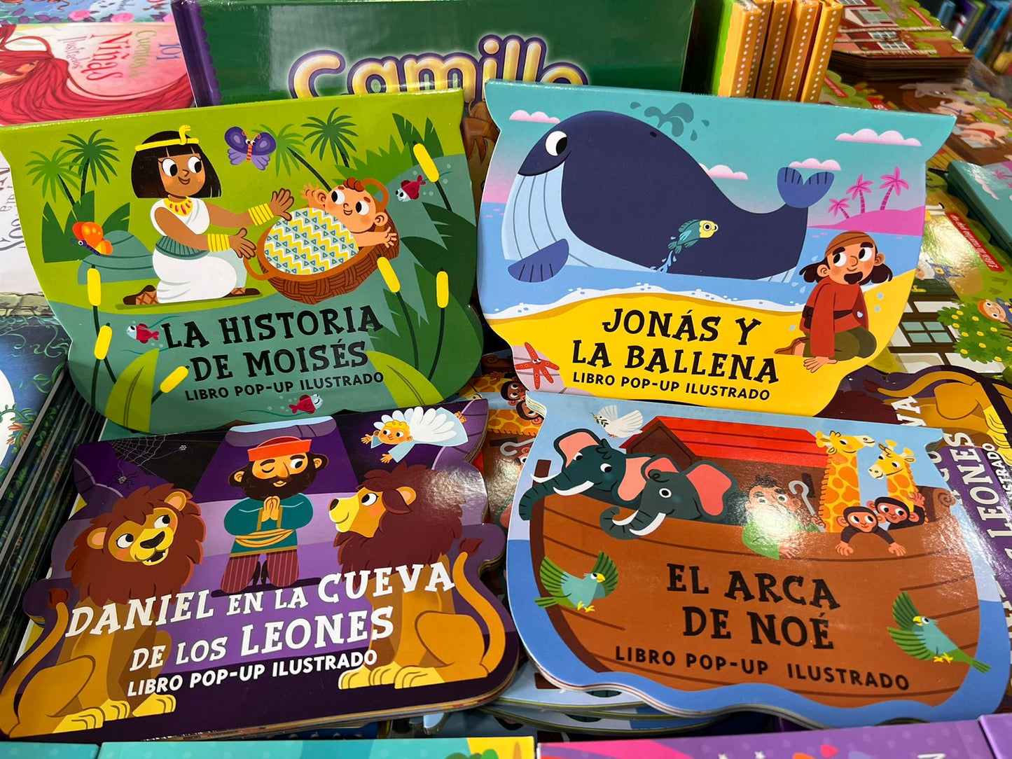 Libro Religioso Infantil Jonás y la Ballena Ilustrado con Pop-up