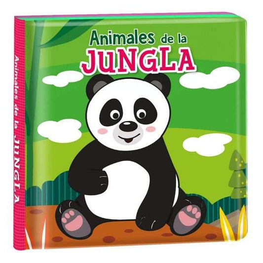 Animales de la Jungla, Libro para el Baño - Cambian de Color con el Agua, Reusables