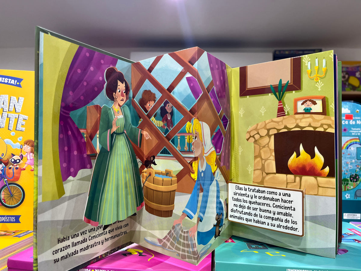 Cuento La Cenicienta Pop-Up con Imágenes 3D