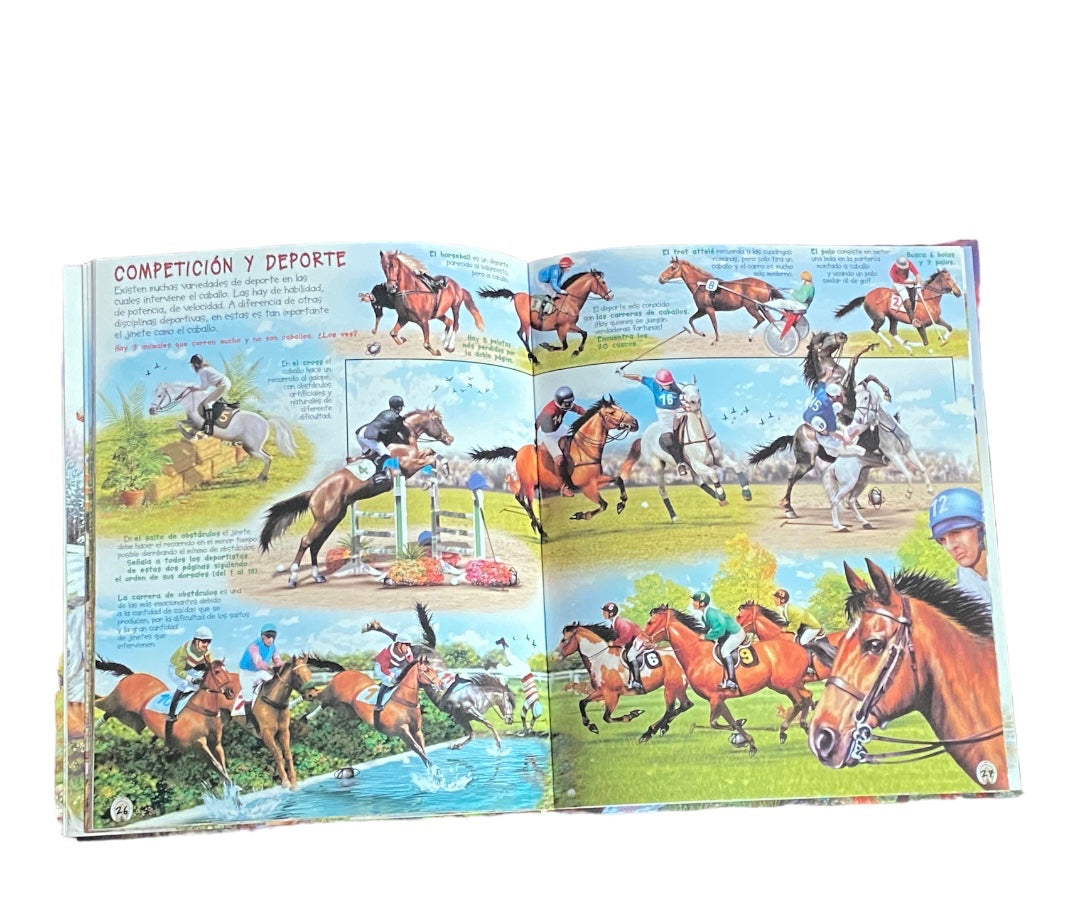 Libro Infantil Busca los Caballos y Ponis