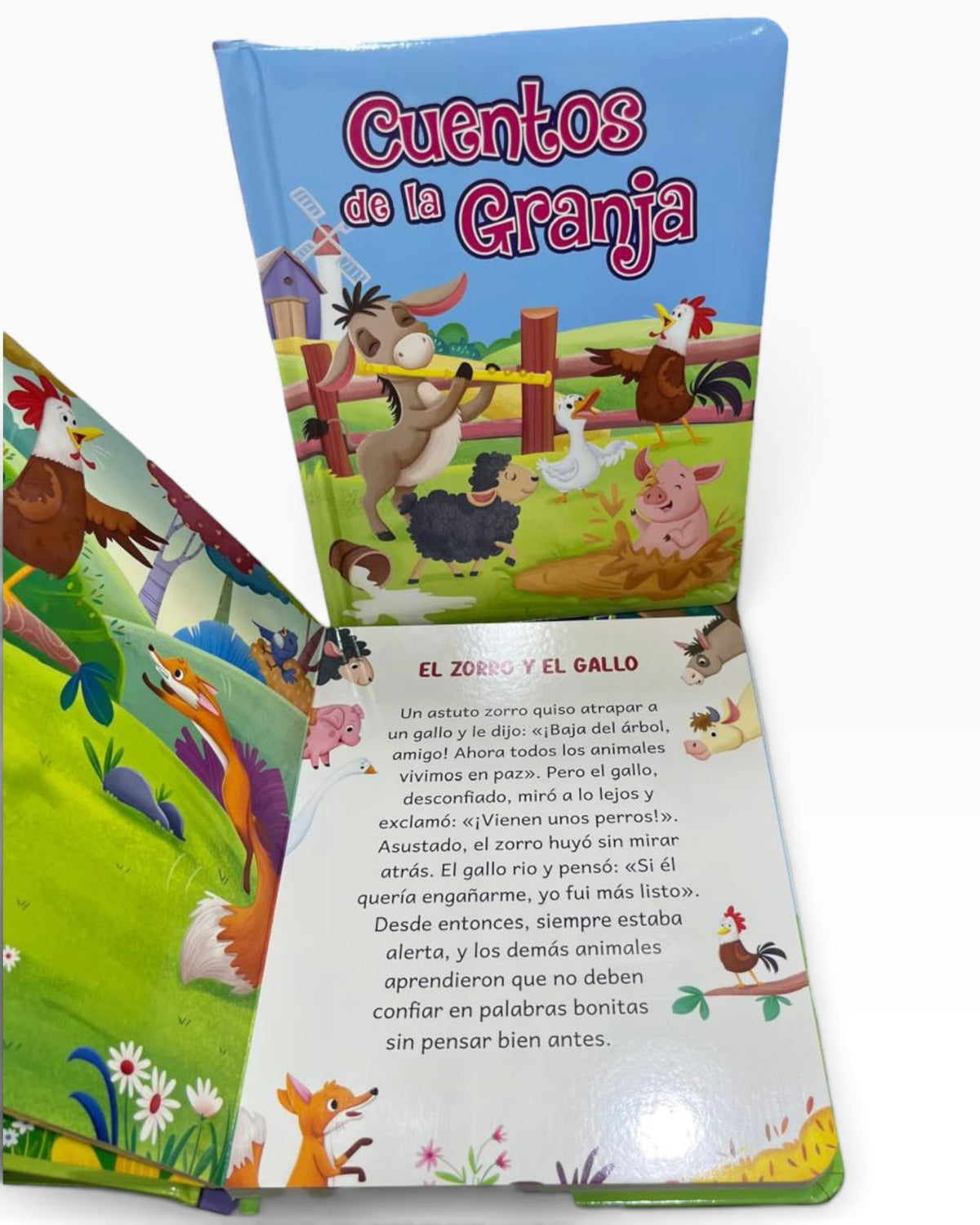 Libro Cuentos de La Granja En Carton Resistente