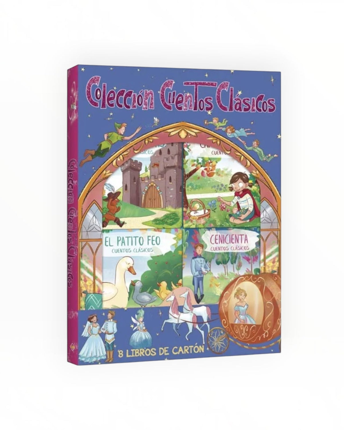 Colección de 8 Libros en Cartón Cuentos Clásico
