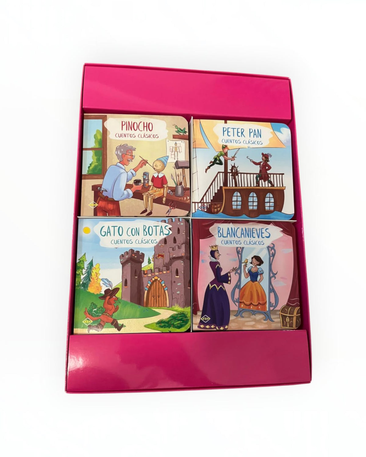 Colección de 8 Libros en Cartón Cuentos Clásico