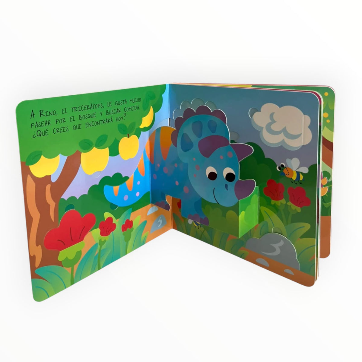 Libro con Imágenes 3D y Solapas para Descubrir Dinosaurios