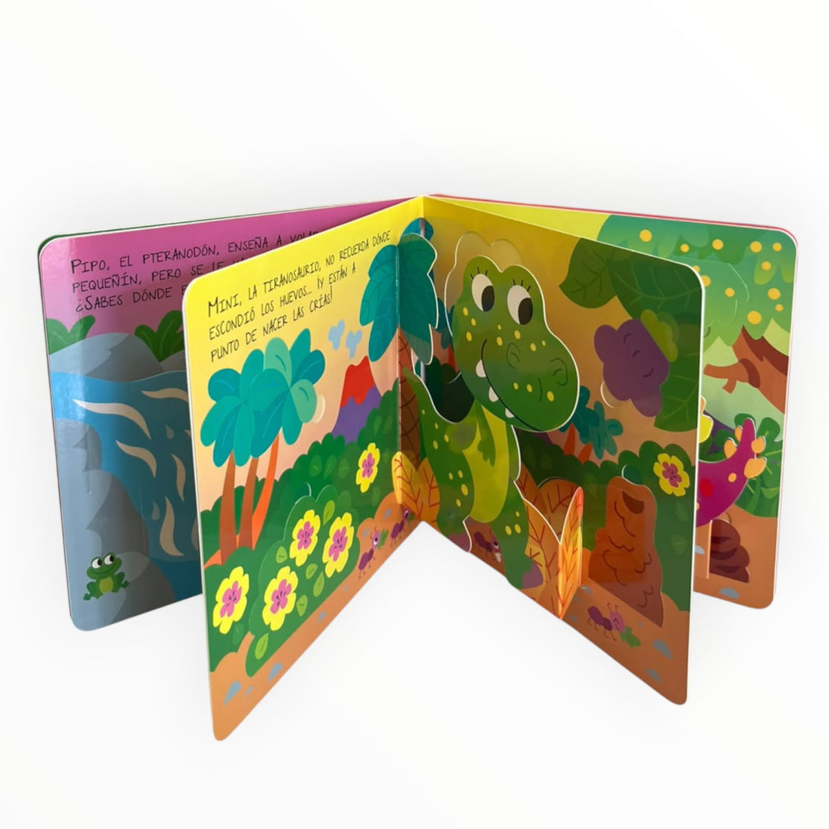 Libro con Imágenes 3D y Solapas para Descubrir Dinosaurios