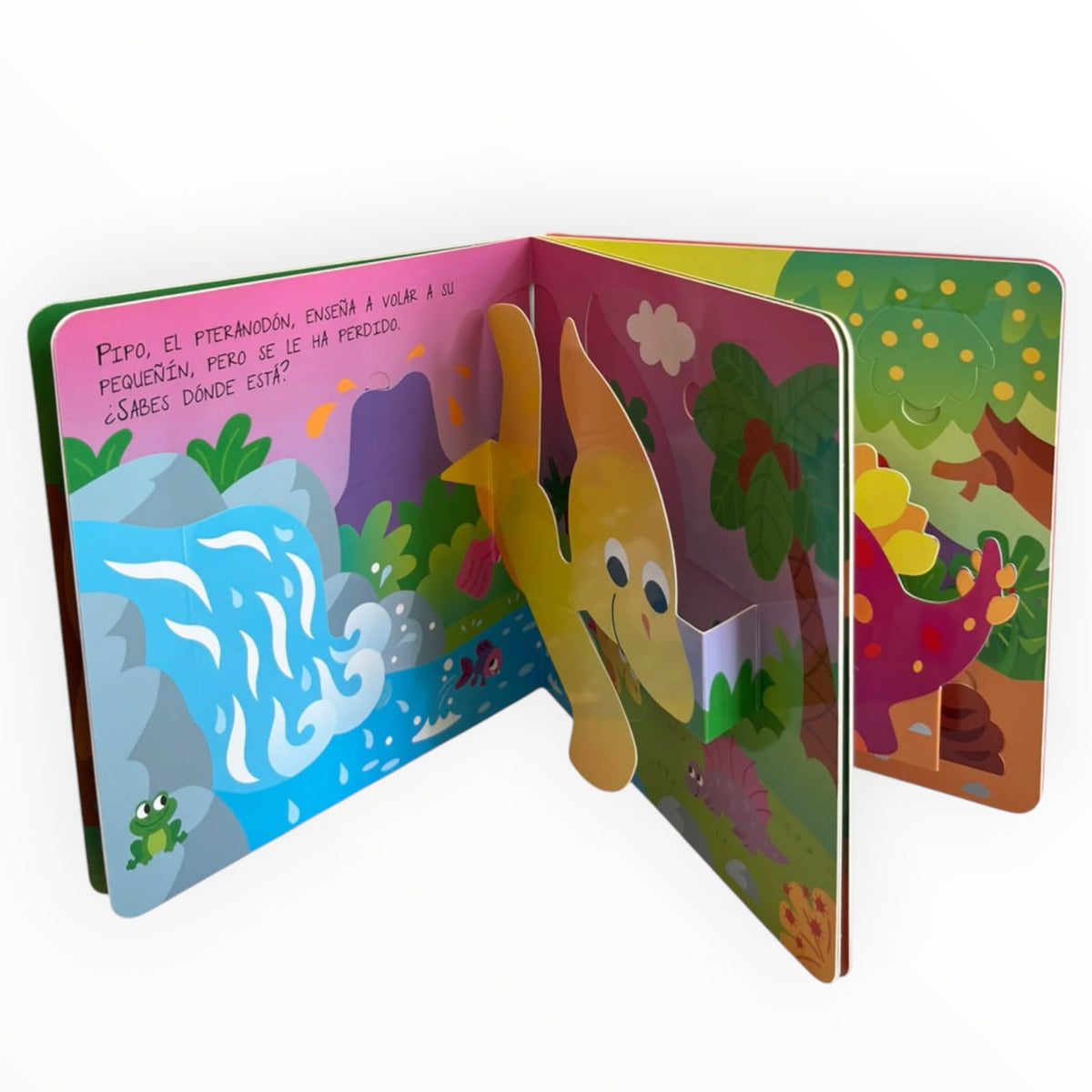 Libro con Imágenes 3D y Solapas para Descubrir Dinosaurios