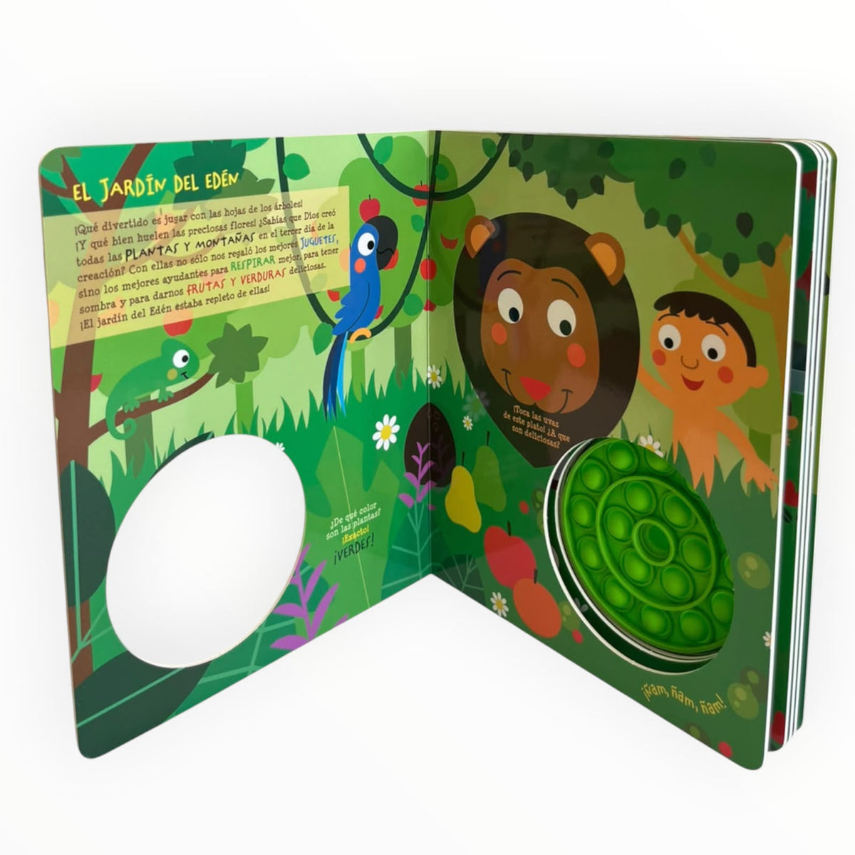 Aventuras Bíblicas en los Jardines-en Cartón Resistente Con Juego Pop it