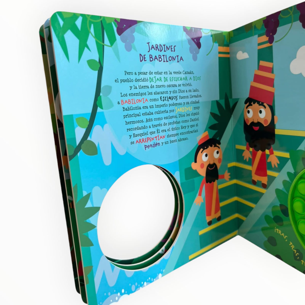 Aventuras Bíblicas en los Jardines-en Cartón Resistente Con Juego Pop it
