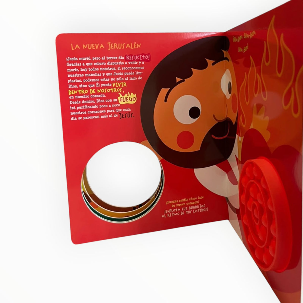 Aventuras Bíblicas en el Fuego-Libro En Cartón Resistente con Juego Pop it