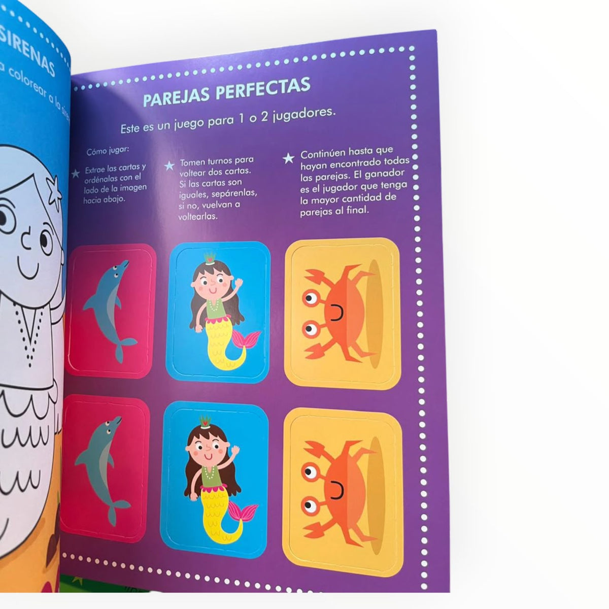 Sirenas, Libros Infantil de Actividades más Stickers