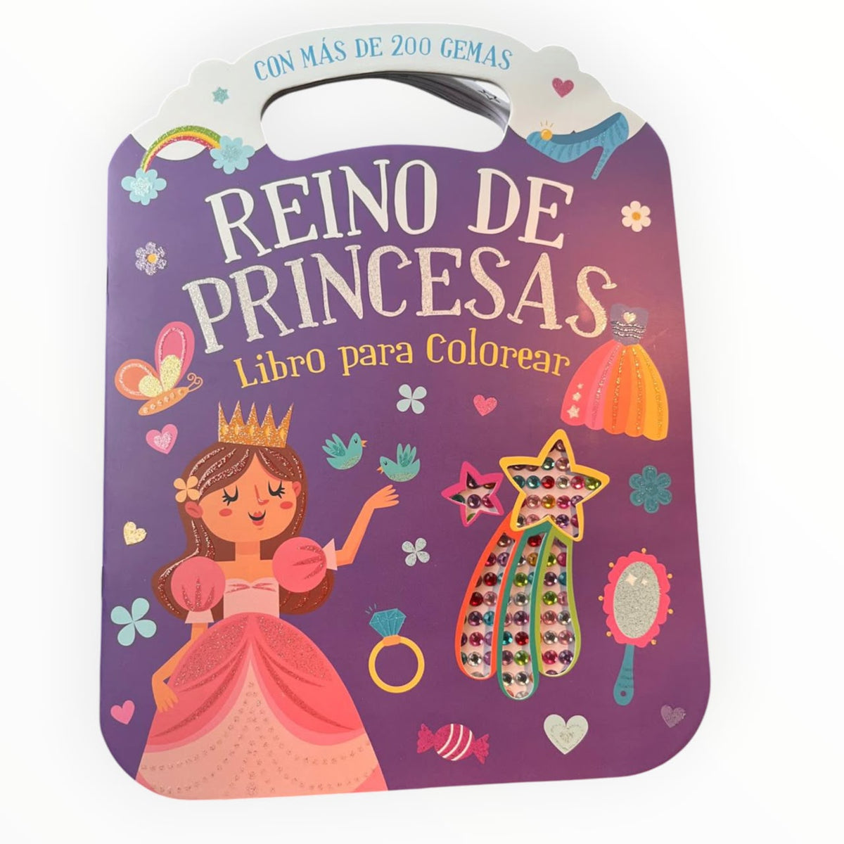 Libro para Colorear con Gemas – Reino de Princesas