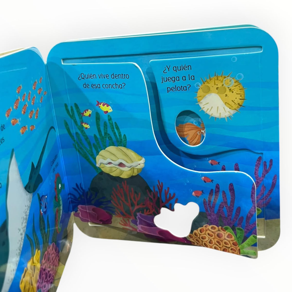 Abre y Descubre Animales del Mar-Libro Infantil Interactivo
