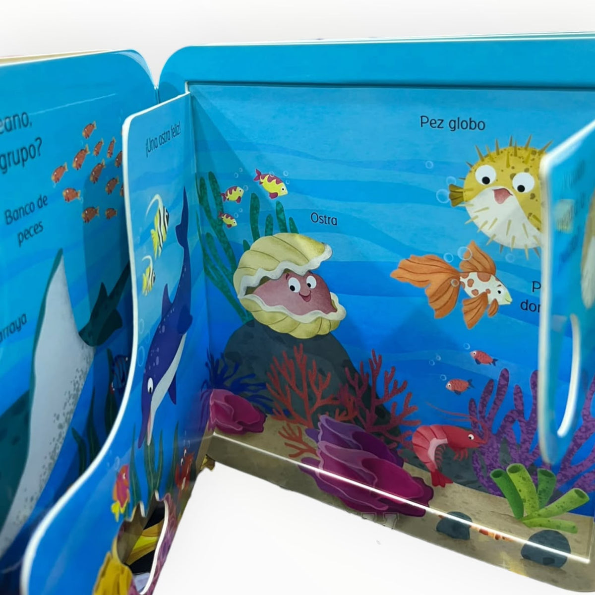 Abre y Descubre Animales del Mar-Libro Infantil Interactivo