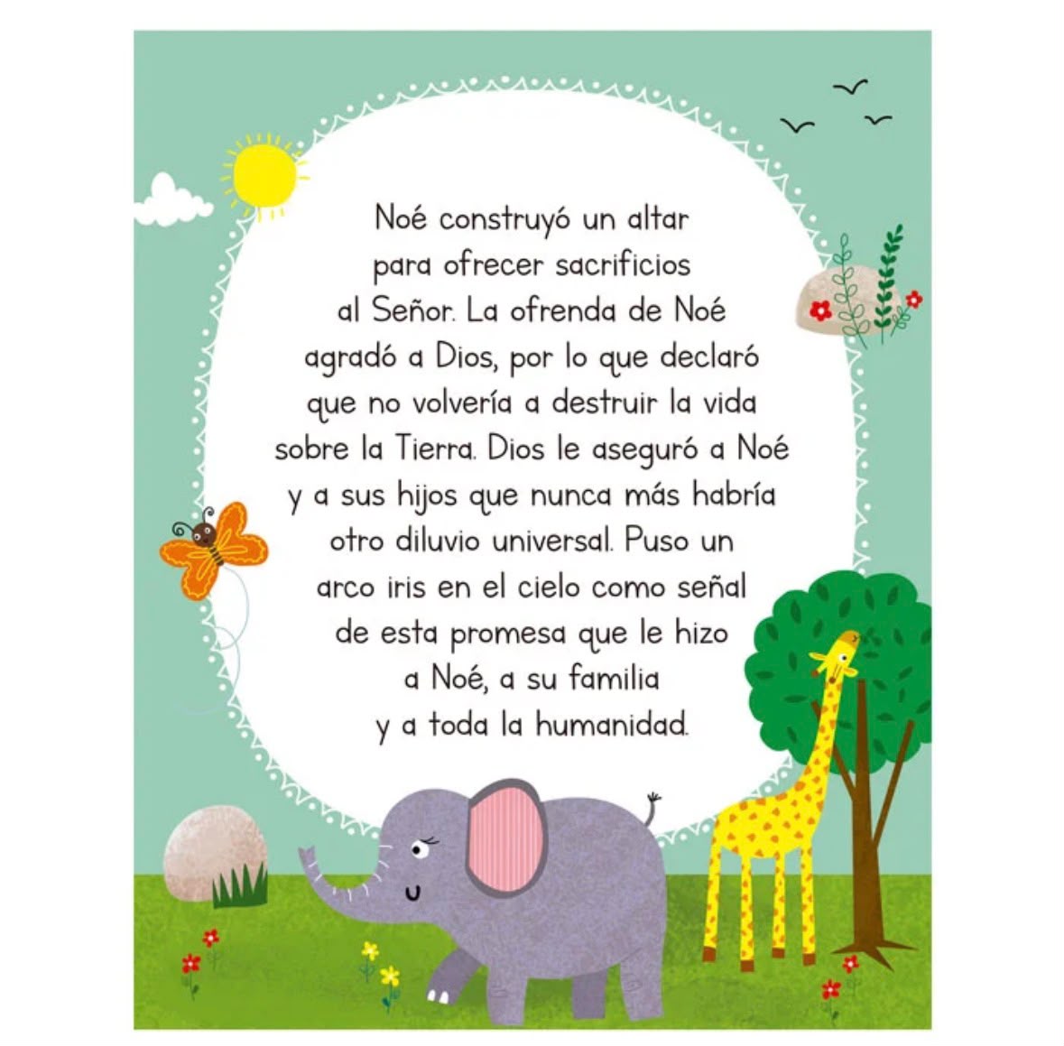 Libro Infantil El Arca de Noé En Cartón Resistente