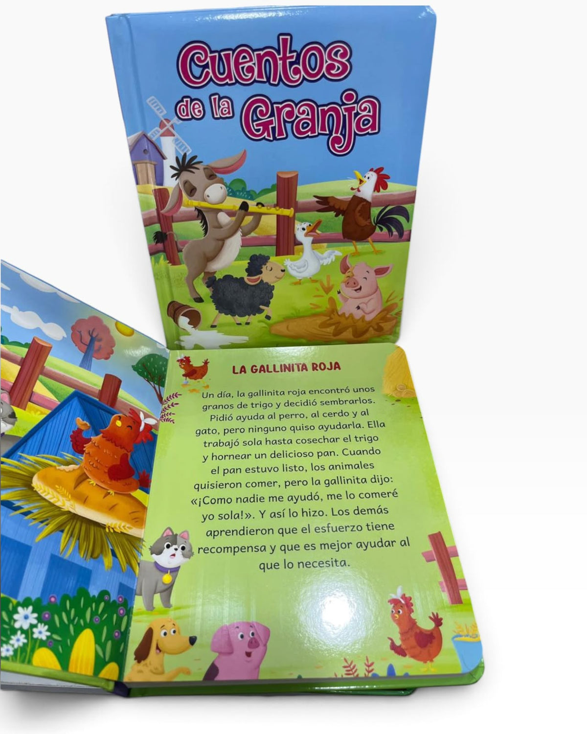 Libro Cuentos de La Granja En Carton Resistente