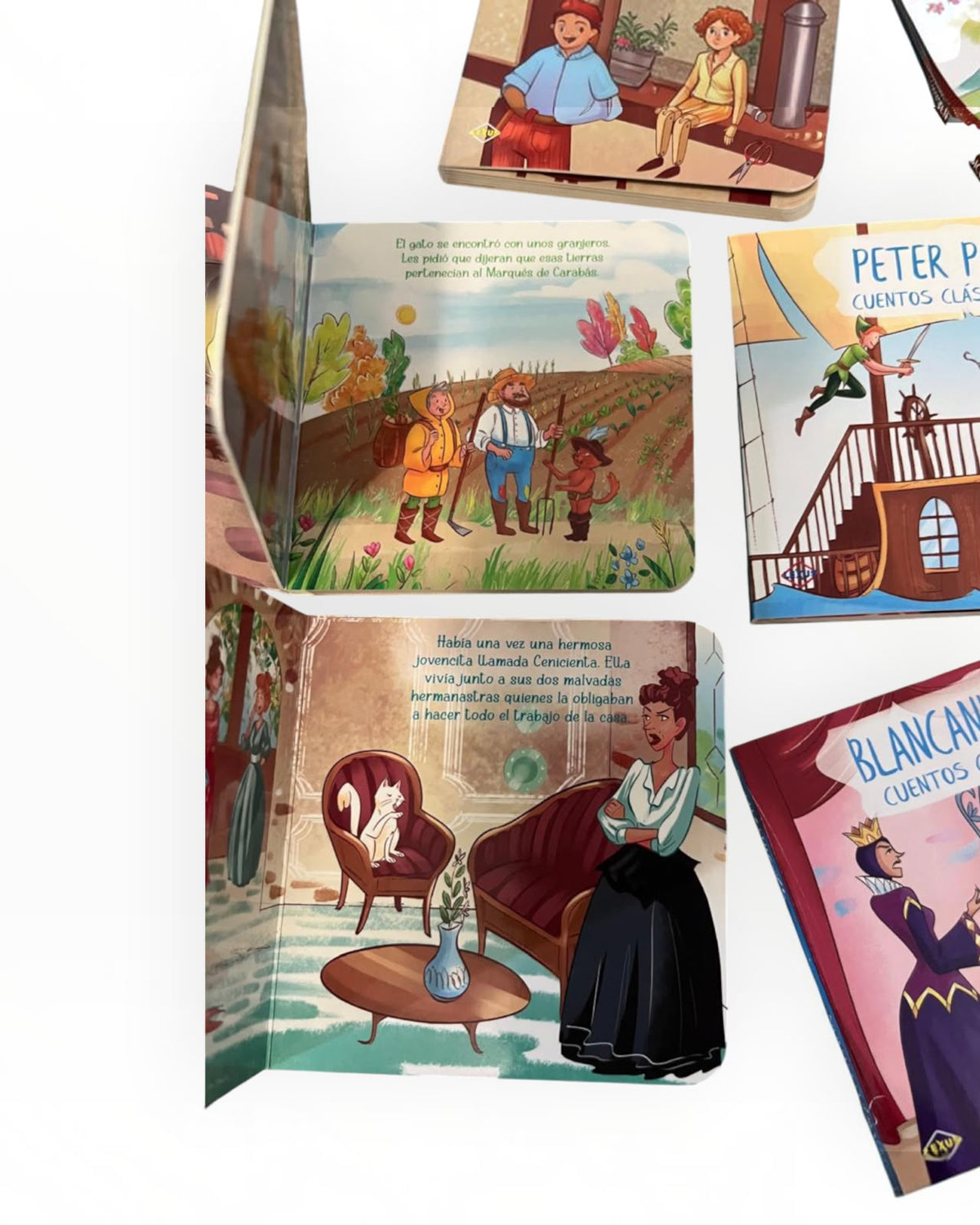 Colección de 8 Libros en Cartón Cuentos Clásico