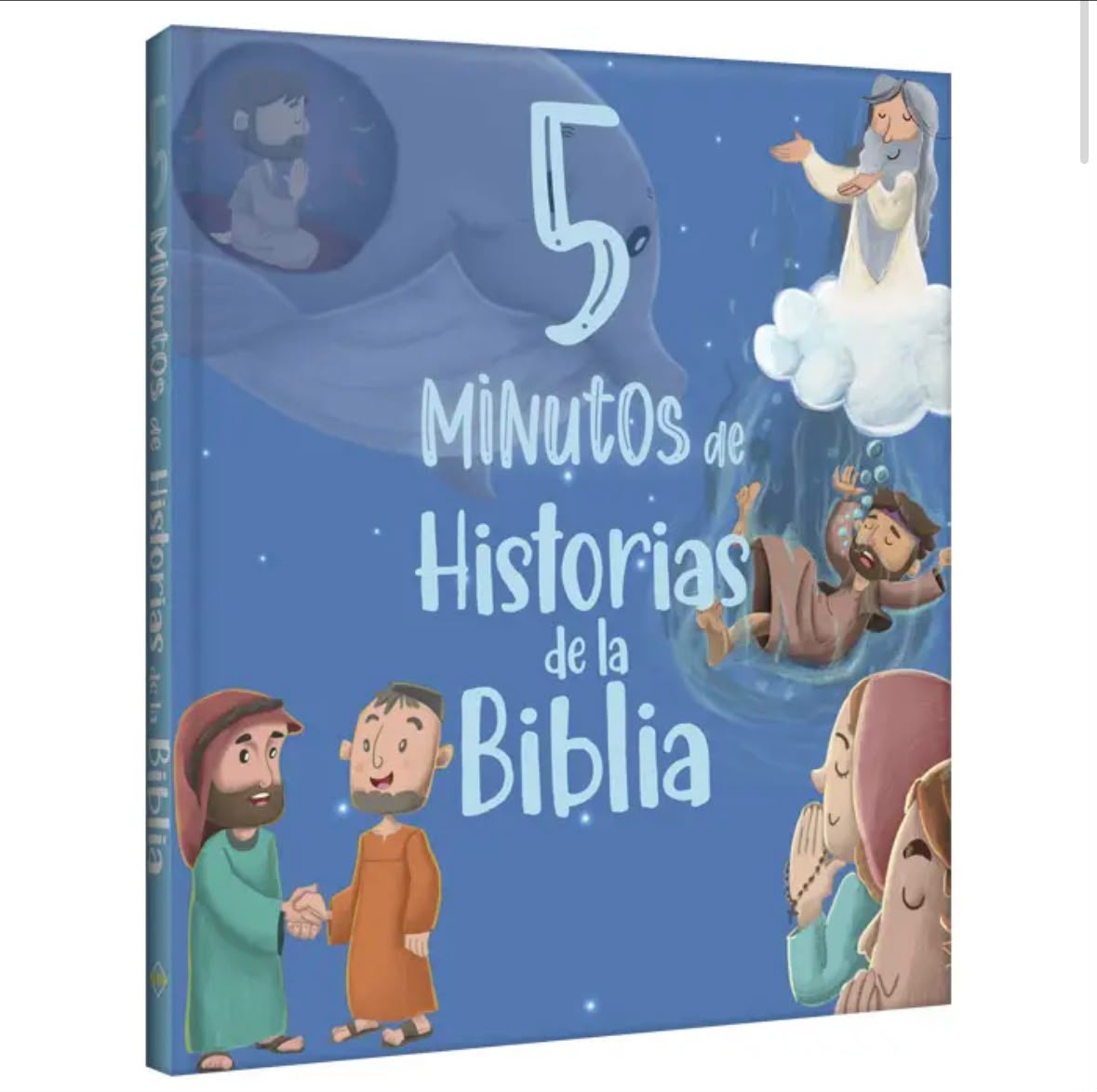 5 Minutos de Historias de la Biblia-Libro Infantil Ilustrado